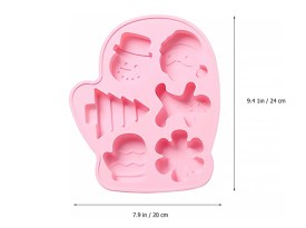 Molde silicona 6 figuras grandes Navidad